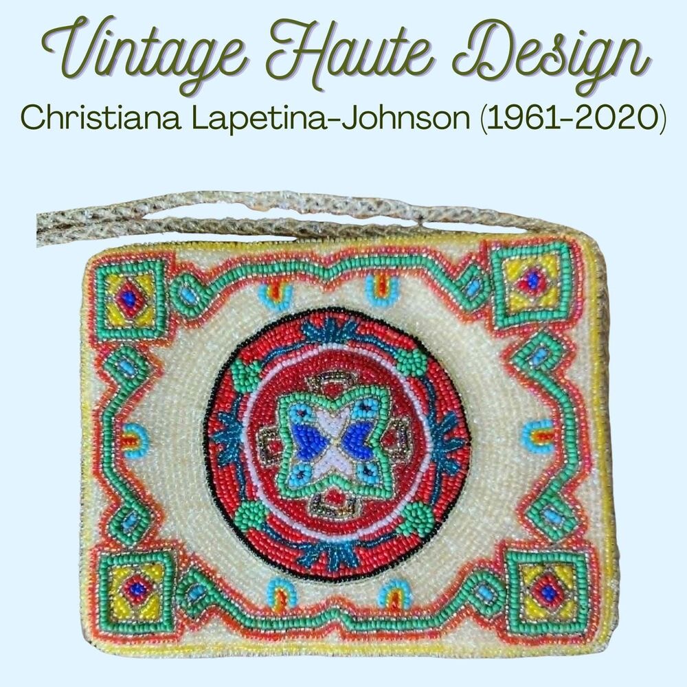 Crystal Microbead shoulder zip purse. Mandala Designer Christiana Lapetina